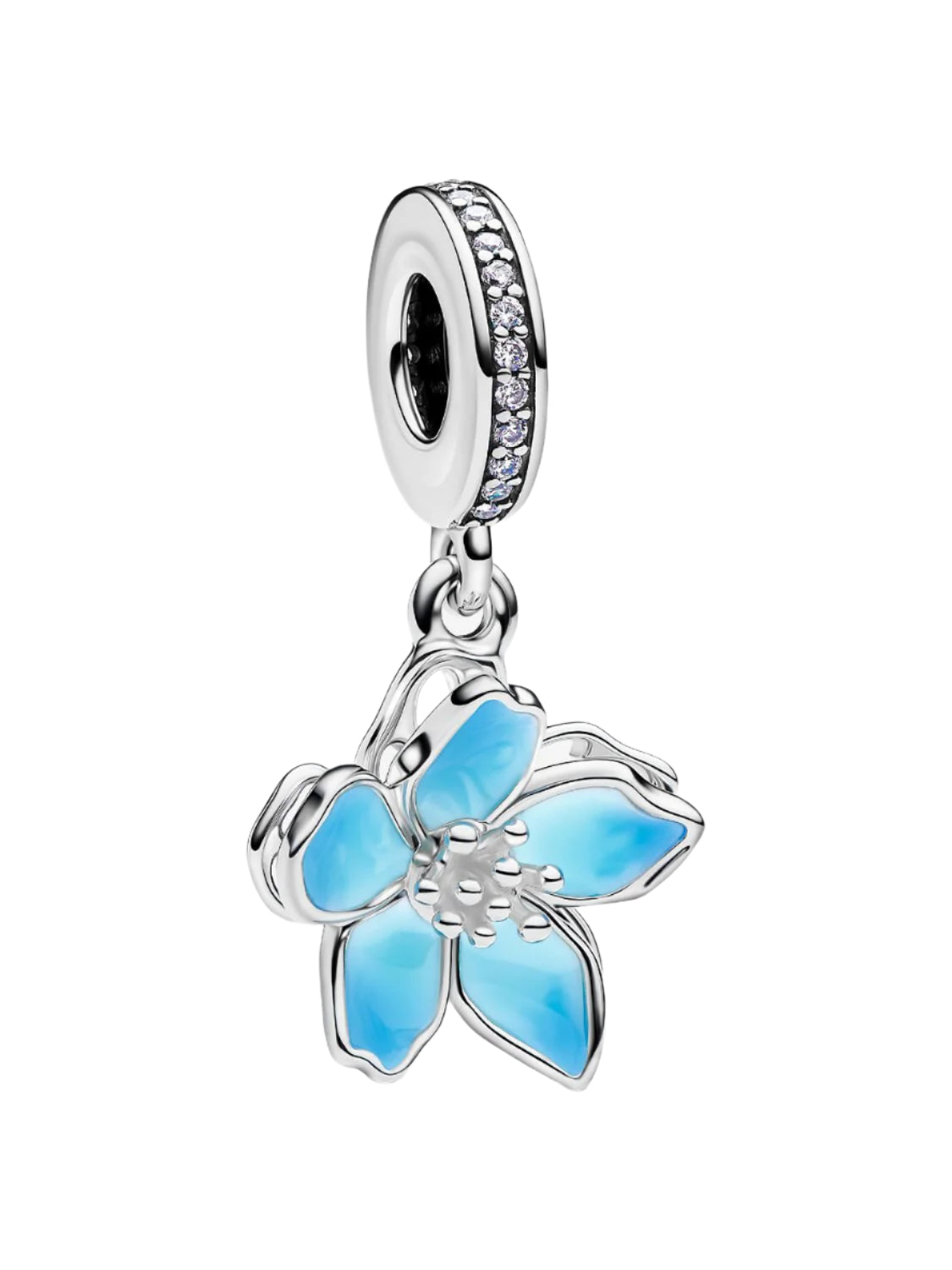 Pandora Blue Blossom dangle チャーム 正規品 Pandora Blue Blossom Dangle Charm – Elisa Ilana