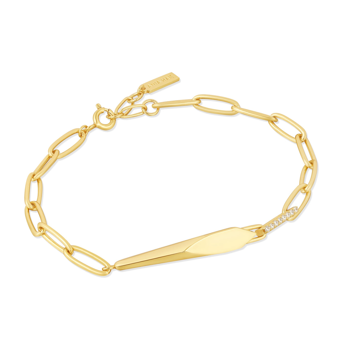 Gold Geometric Chunky Chain Bracelet