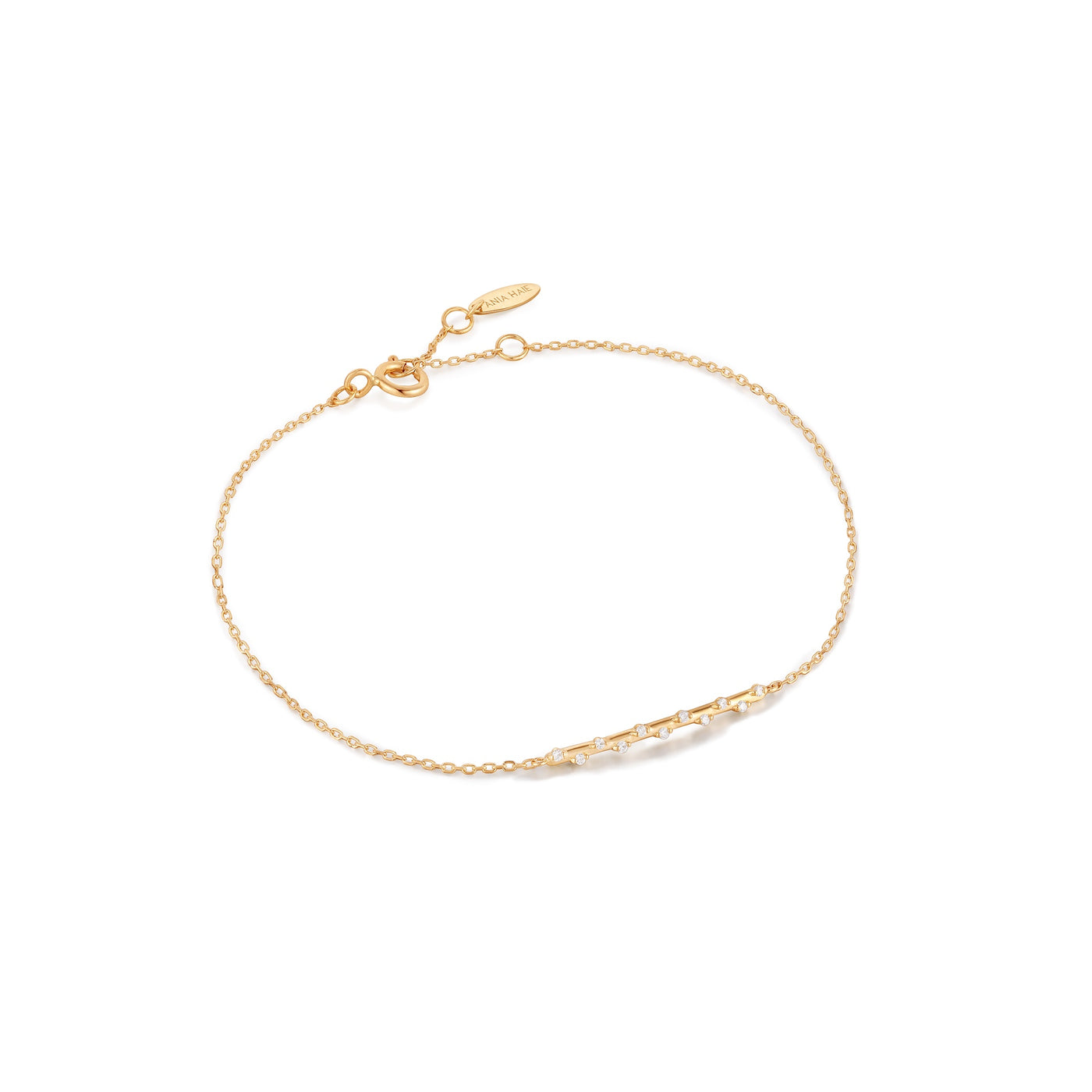 14kt Gold Stargazer Diamond Bar Bracelet