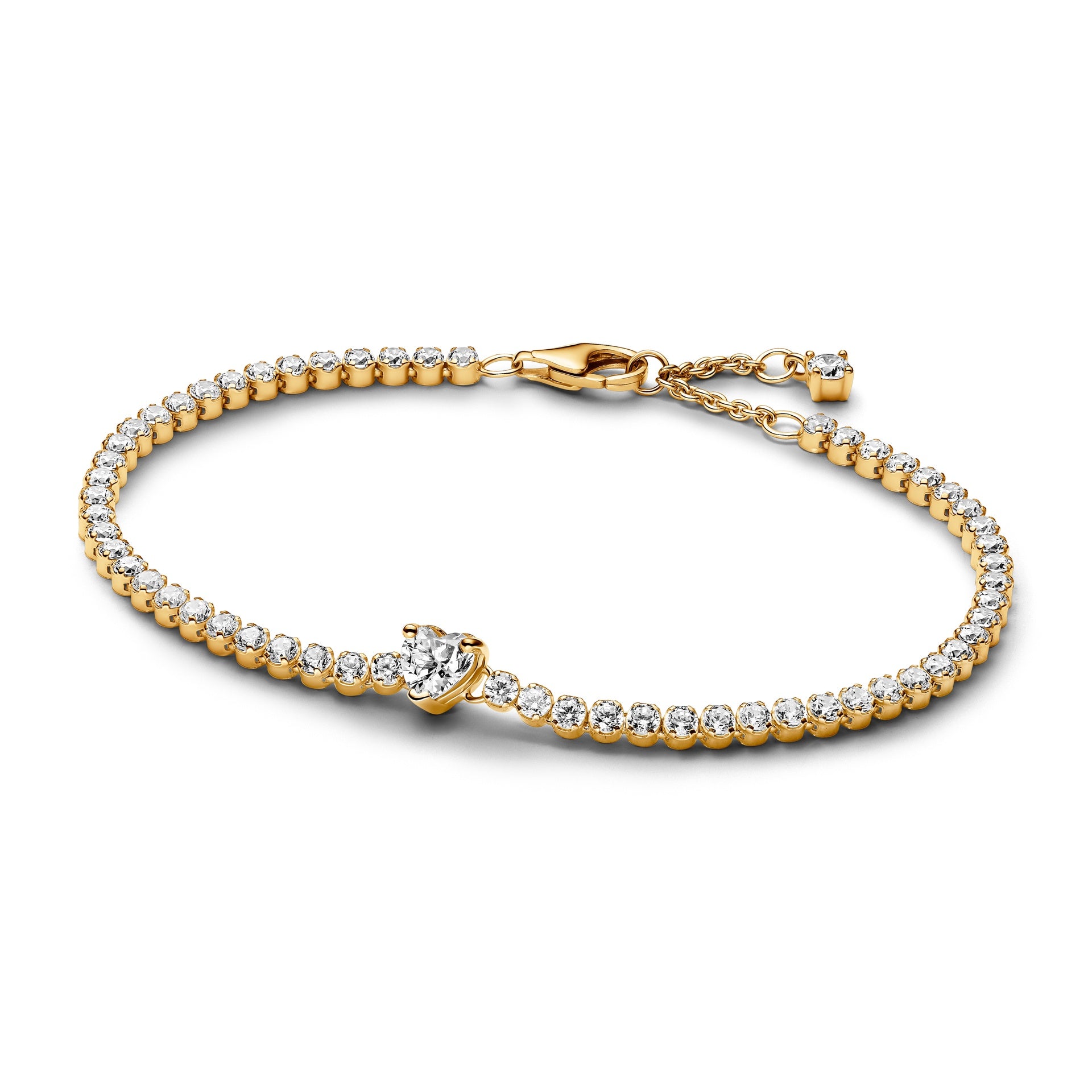 Pandora Sparkling Heart Tennis Bracelet – Elisa Ilana