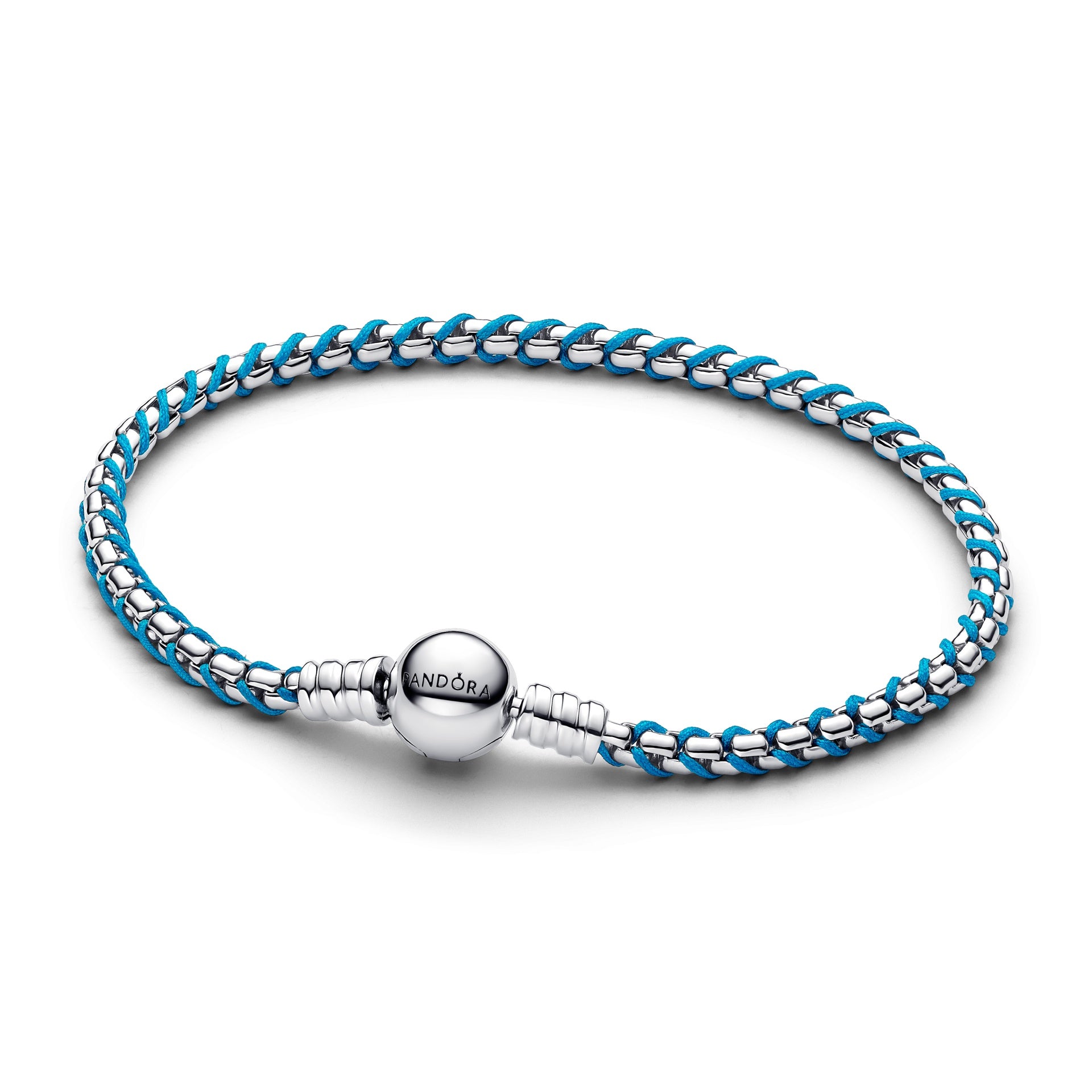 Pandora Blue Cord Box Chain Bracelet – Elisa Ilana