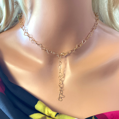 14KTGF Heart Chain Necklace