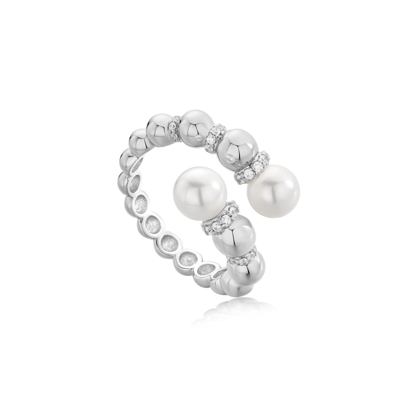 Pearl Sparkle Wrap Ring