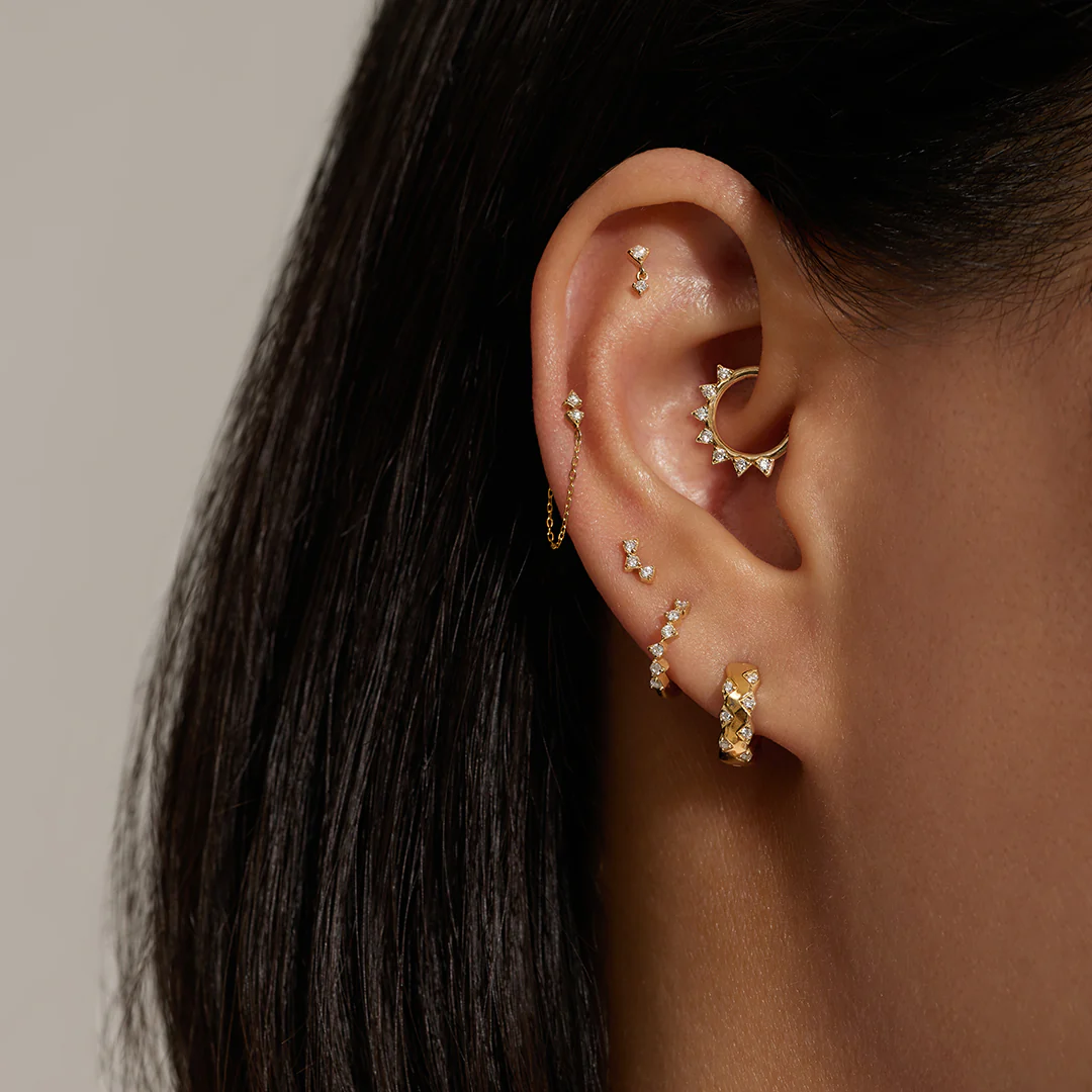 MILA | Lab-Grown Diamond Piercing Top Earring