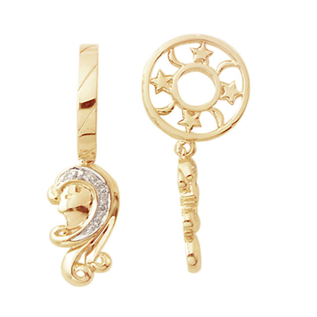 Storywheels VIRGO Dangle with Diamond 14K Gold Wheel ONLY 2 AVAILABLE!-265867
