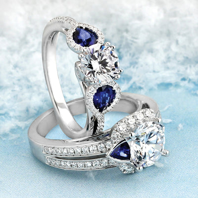 Frederic Sage Sapphire Bridal Ring-348879