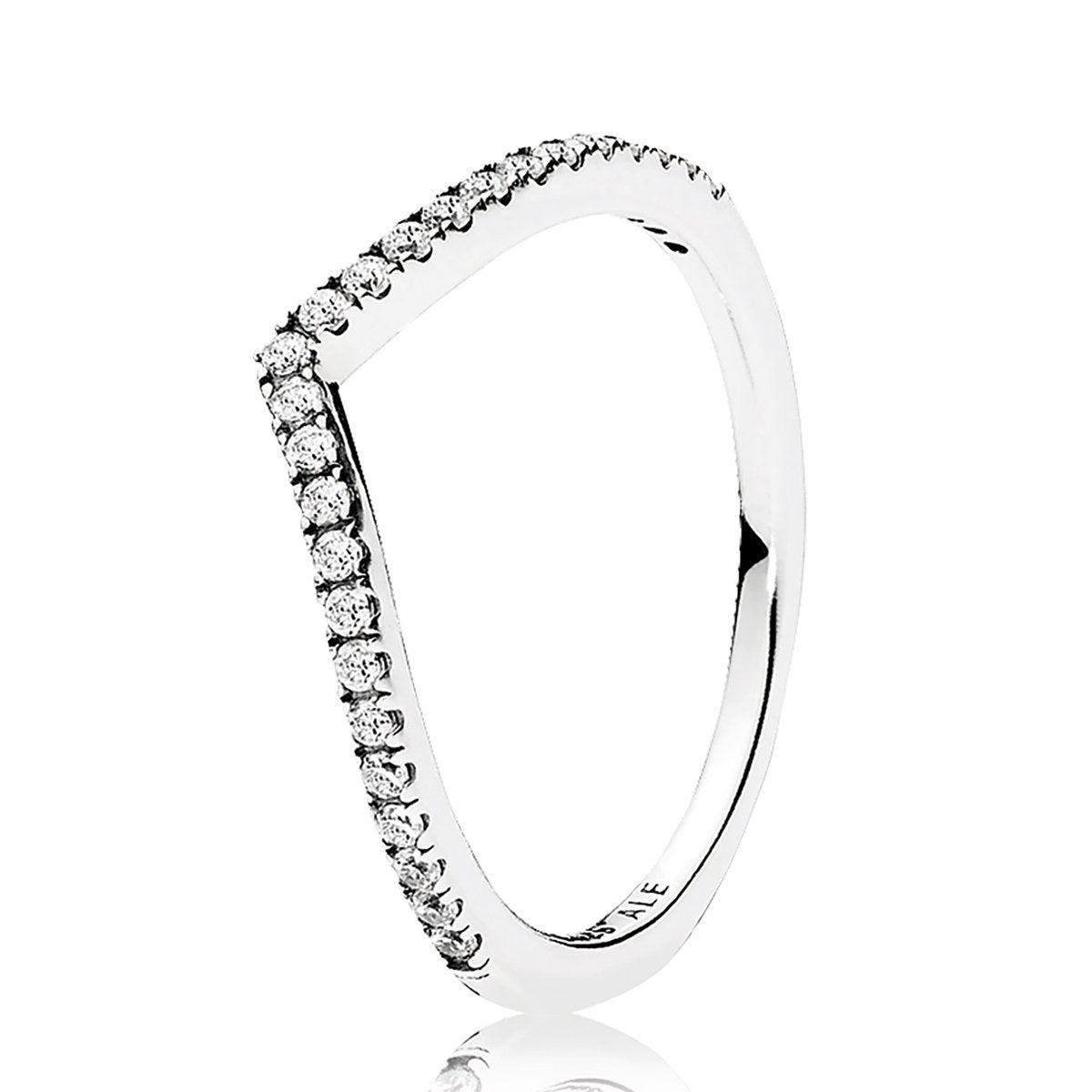 Pandora Sparkling Wishbone Ring – Elisa Ilana