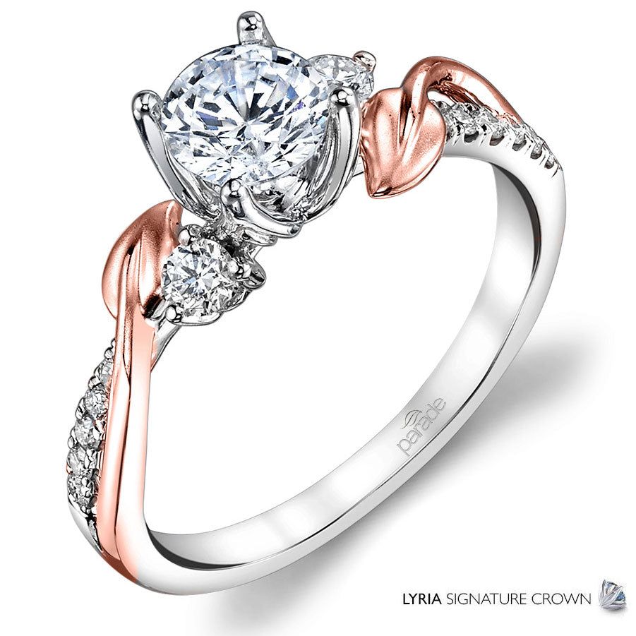 PARADE 18K White & Rose Gold LYRIA Engagement Ring