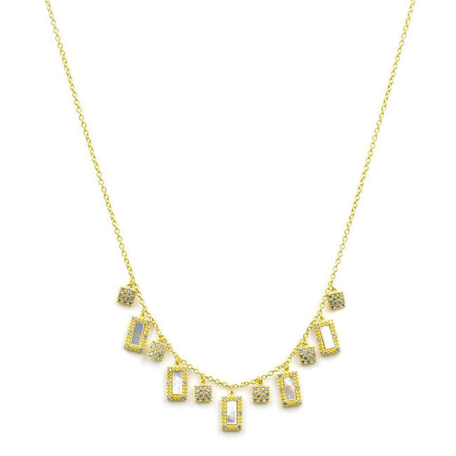 Freida Rothman Mother of Pearl Fringe Necklace -ONLY 1 LEFT!