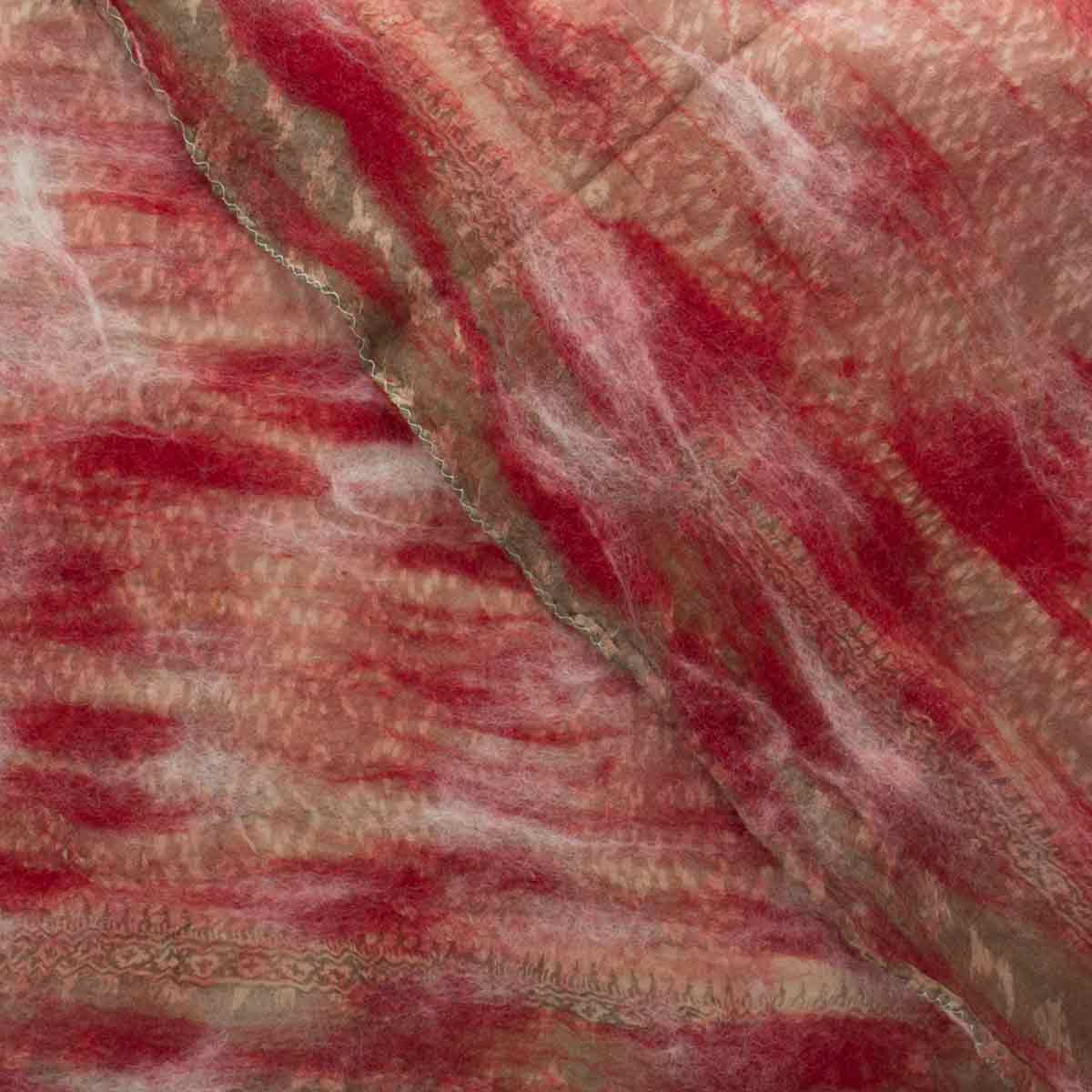 Red Nuno Felted Scarf