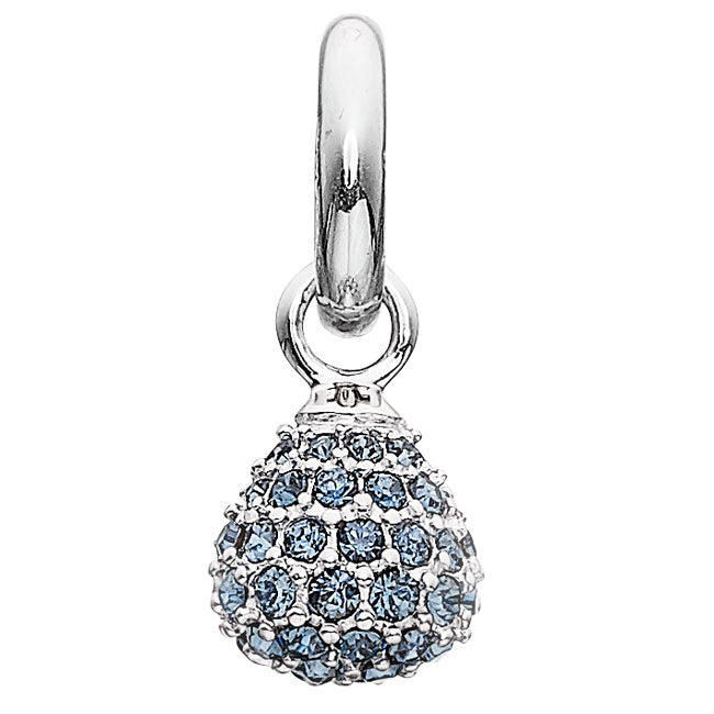 STORY by Kranz & Ziegler Sterling Silver Blue Pavé Drop Charm-343888 RETIRED ONLY 3 LEFT!