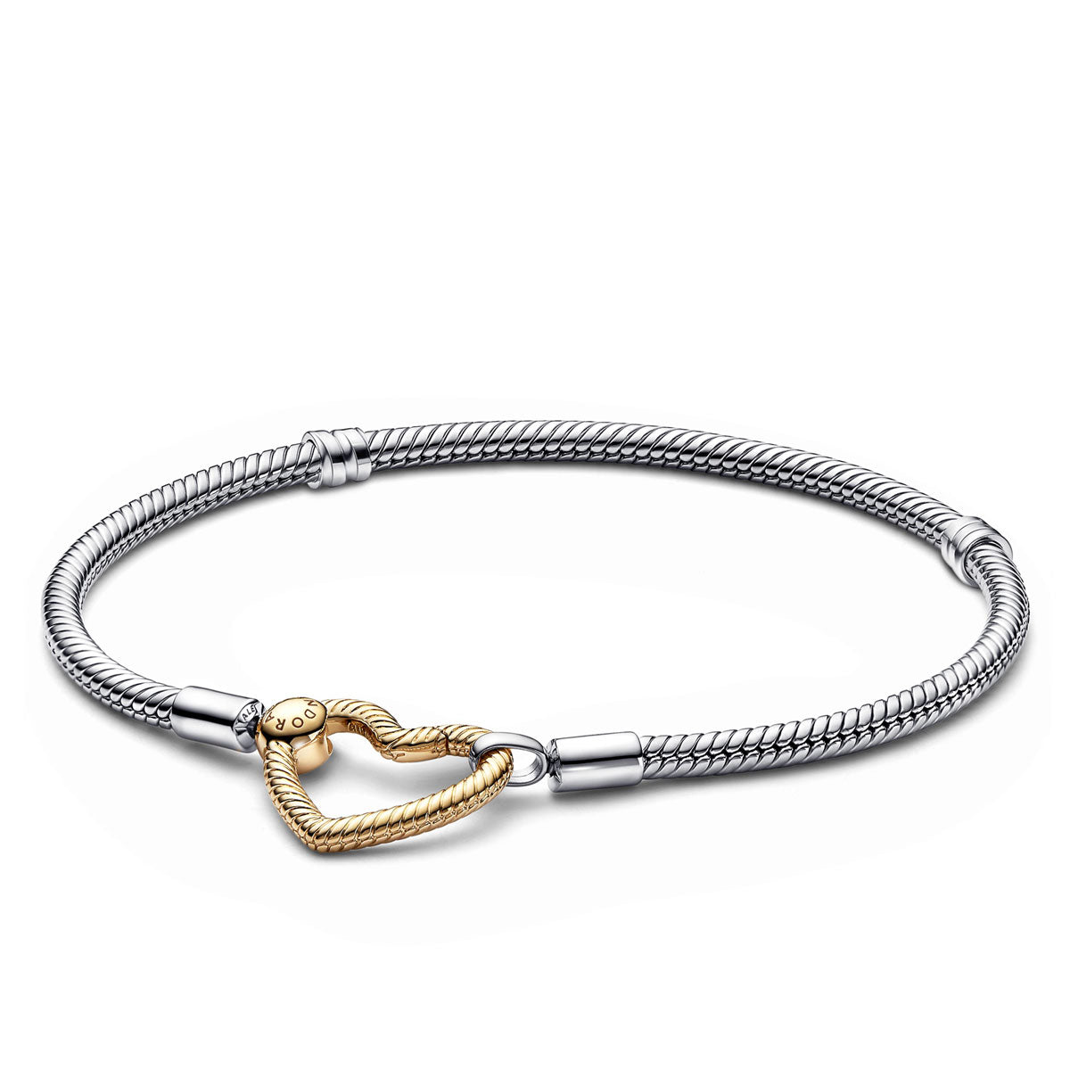 Pandora Moments Open Heart Closure Snake Chain Bracelet – Elisa Ilana
