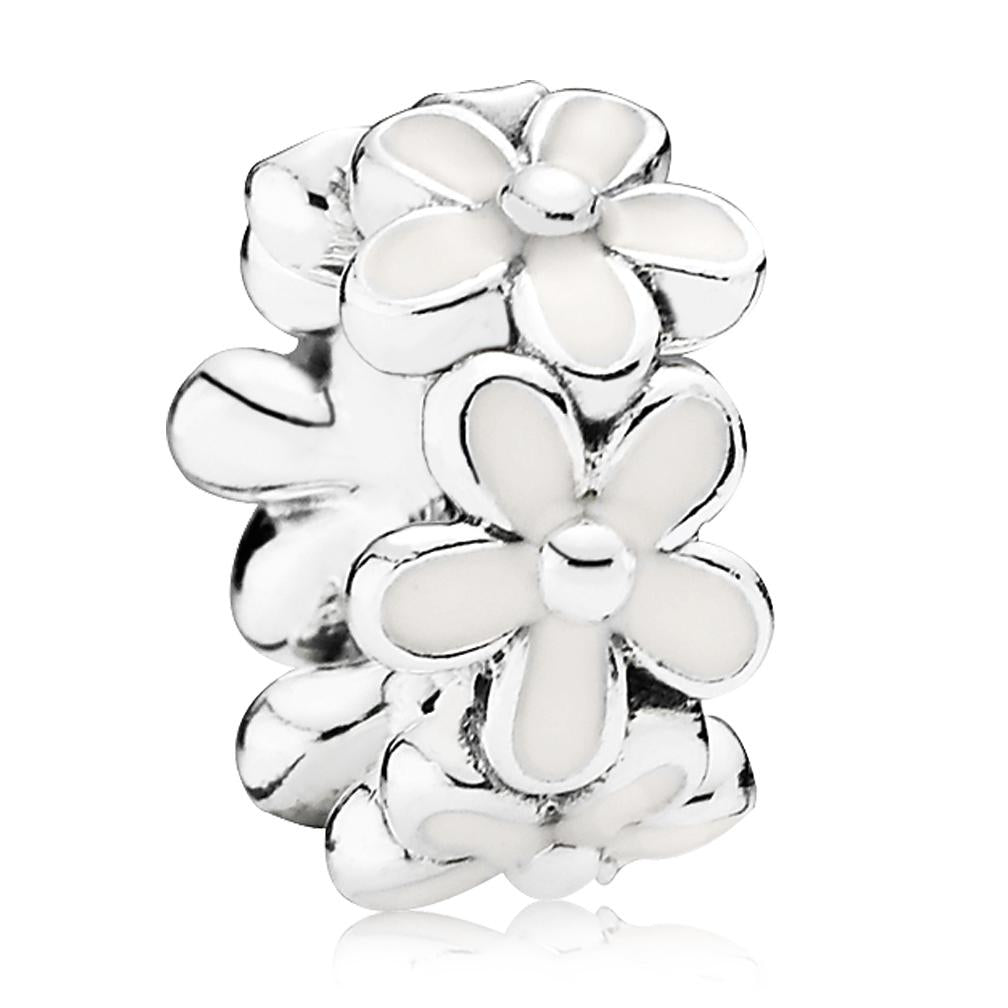 Pandora Darling Daisies with White Enamel Spacer – Elisa Ilana