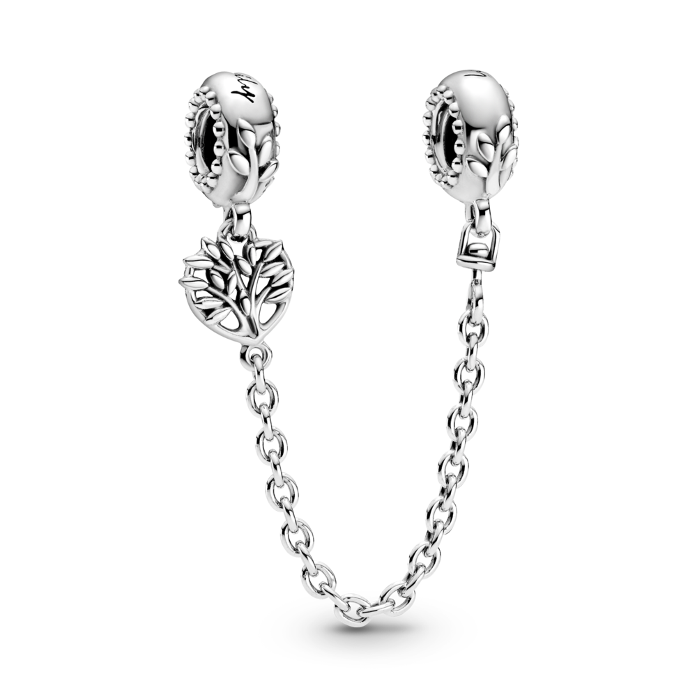 Pandora Heart Family Tree Safety Chain Charm