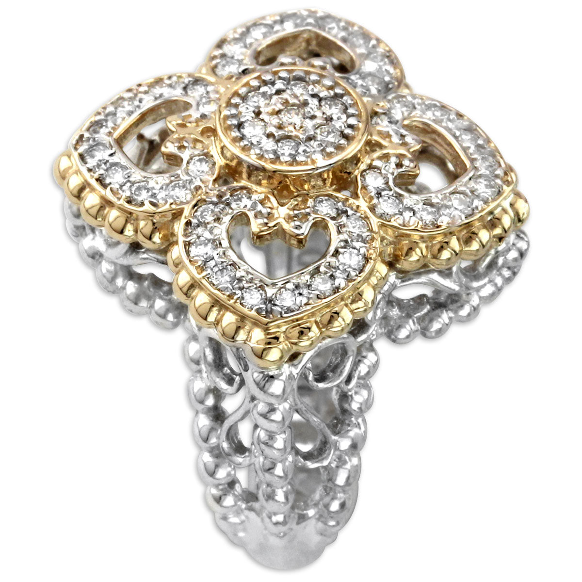 Floral Diamond Ring-130-192