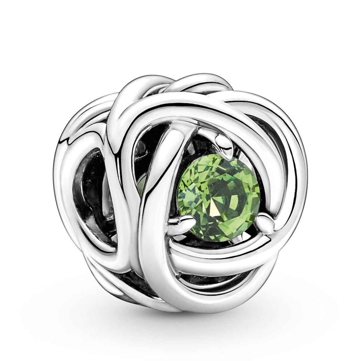 Pandora August - Spring Green Eternity Circle Charm