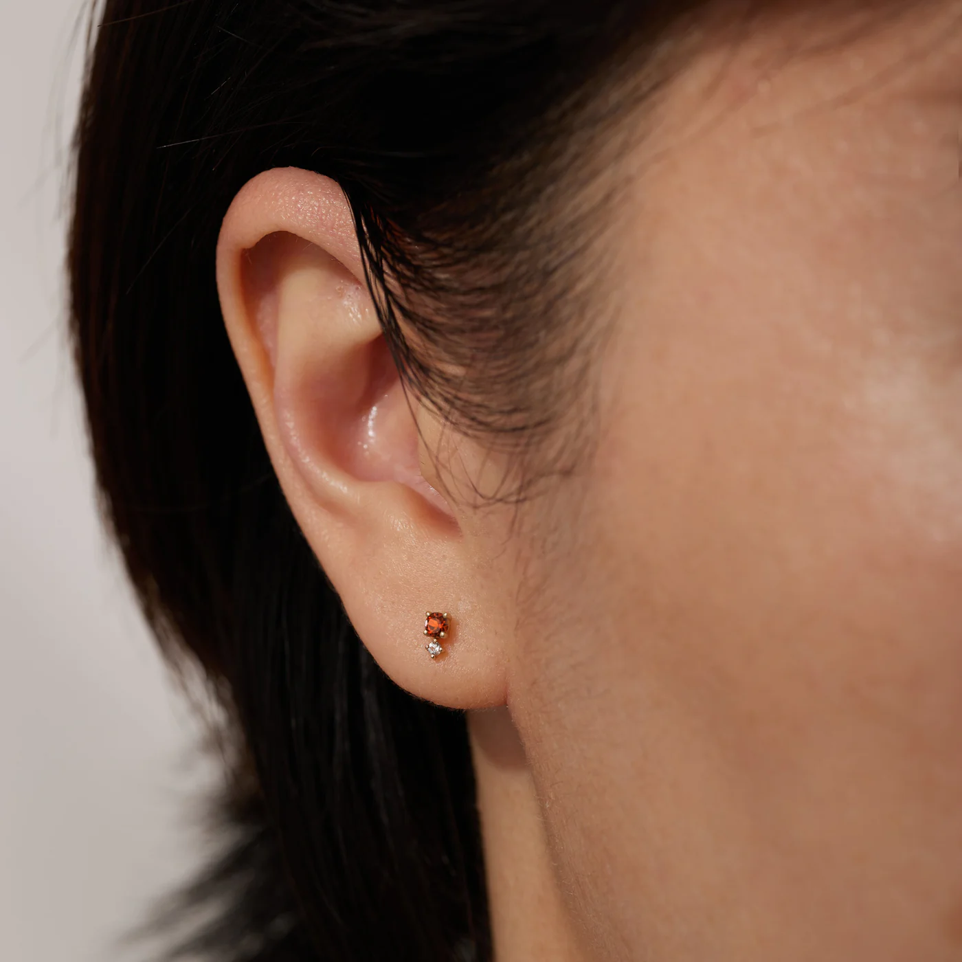 Birthstone Stud Earring