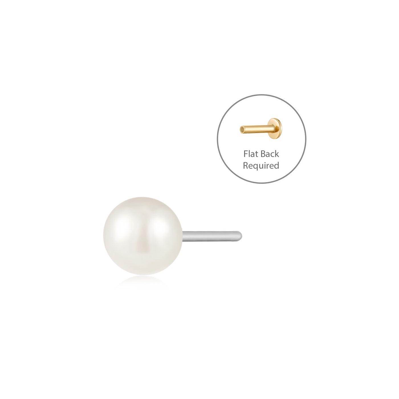 LUSTRE | Pearl Piercing Top Earring