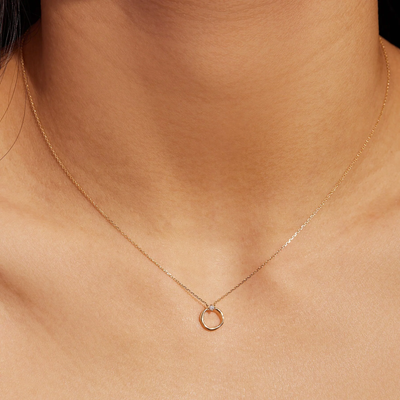 LILLIAN | Diamond Circle Necklace