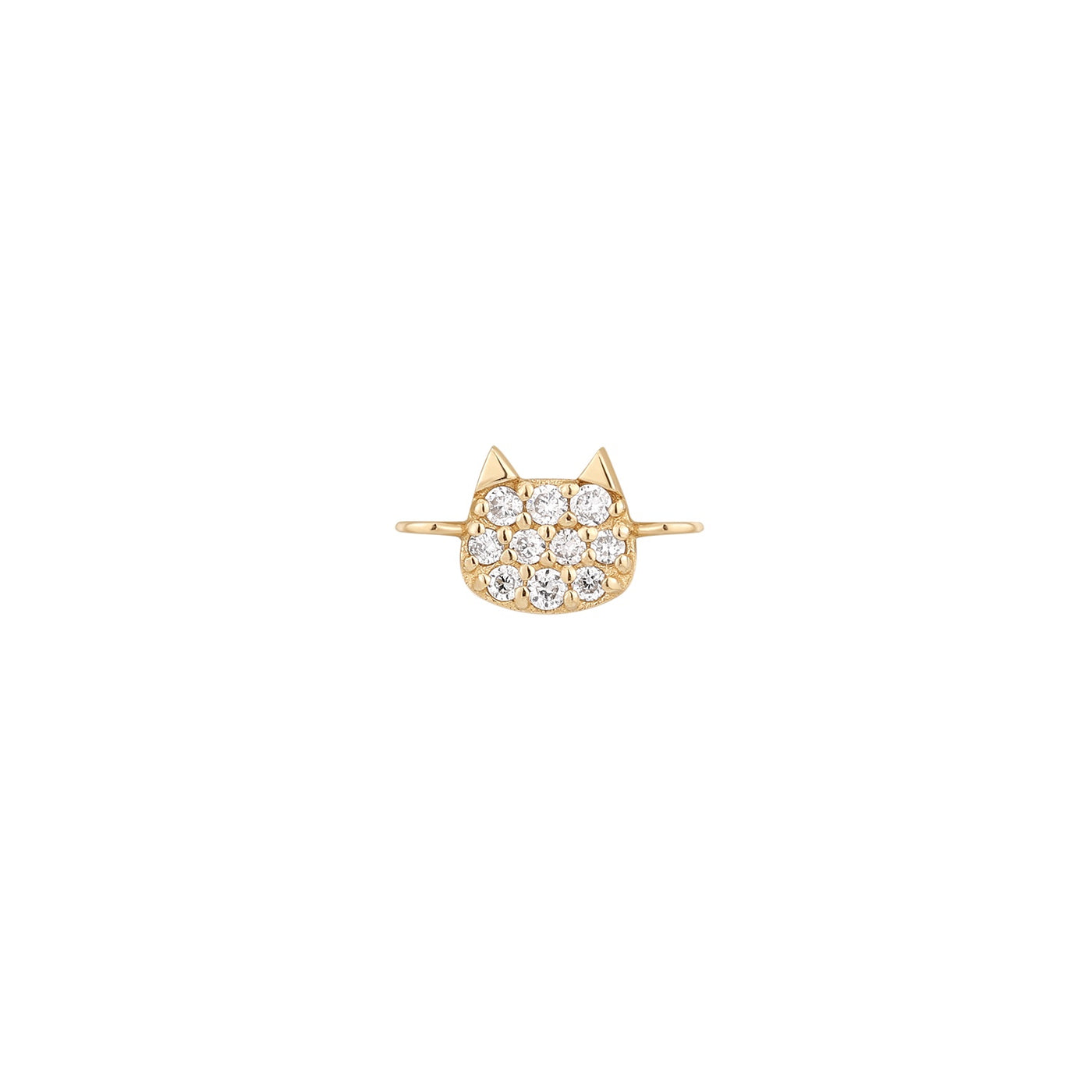 PURR | Lab Grown Diamond Cat For Keeps Charm with Double Bail