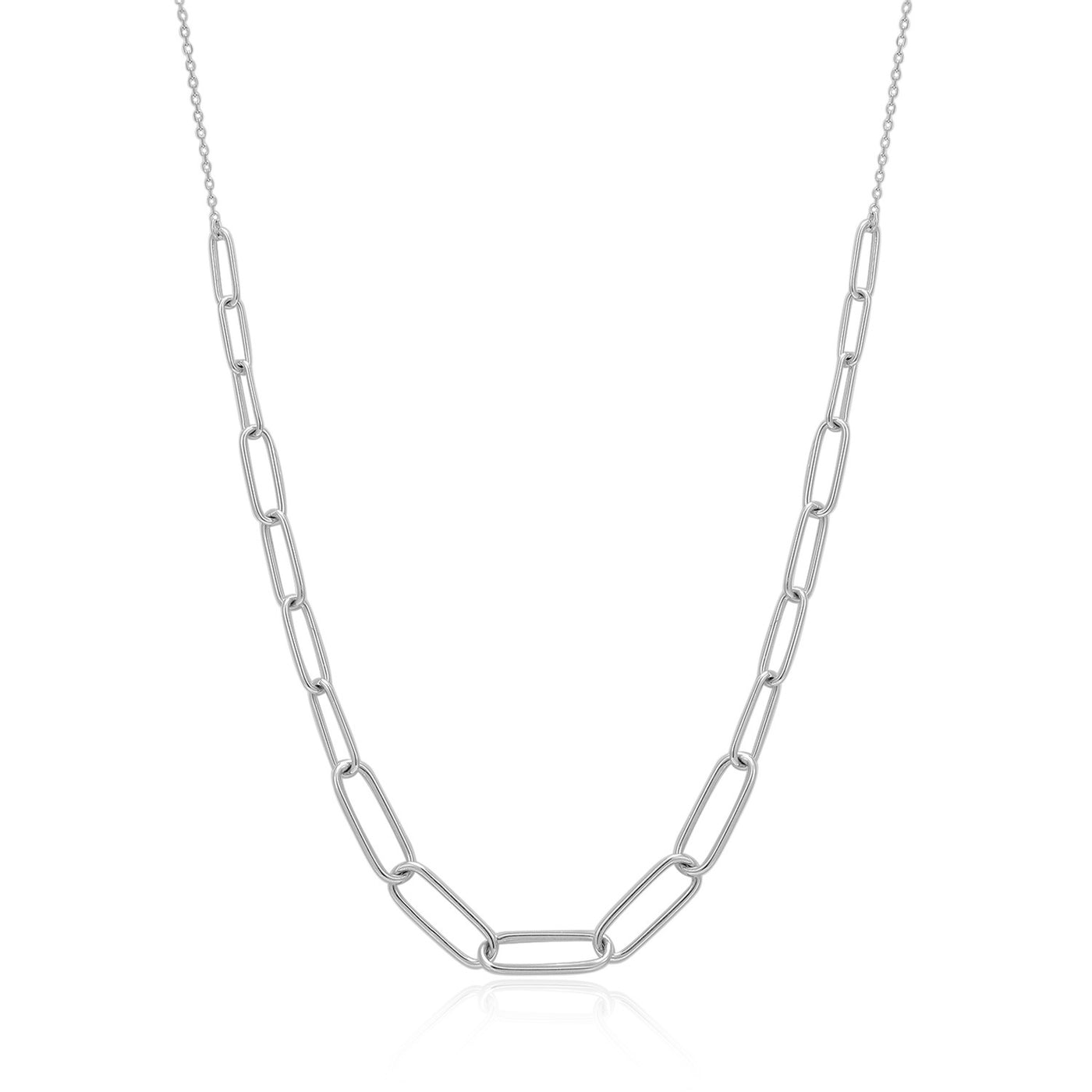 THEODORA | Graduated Paper Clip Necklace