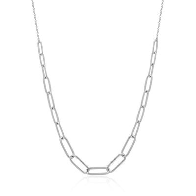 THEODORA | Graduated Paper Clip Necklace