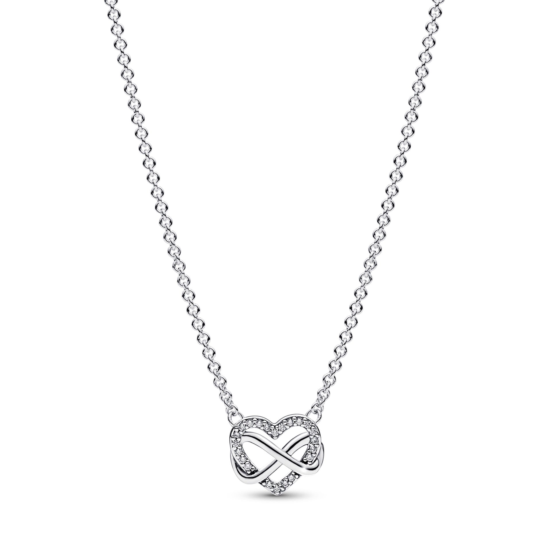 Pandora Sparkling Infinity Heart Collier Necklace – Elisa Ilana