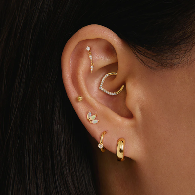 REAGAN | Lab Grown Diamond Dangling Piercing Top Earring
