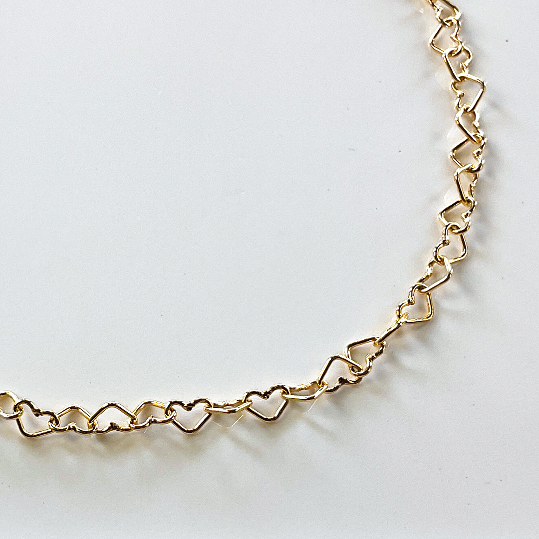 14KTGF Heart Chain Necklace