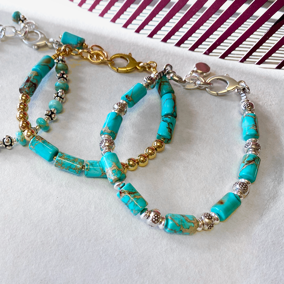 Arizona Turquoise and Fine Silver Bracelet