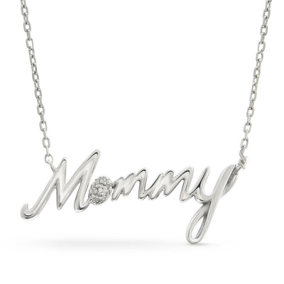 Mommy Pavè Diamond Necklace