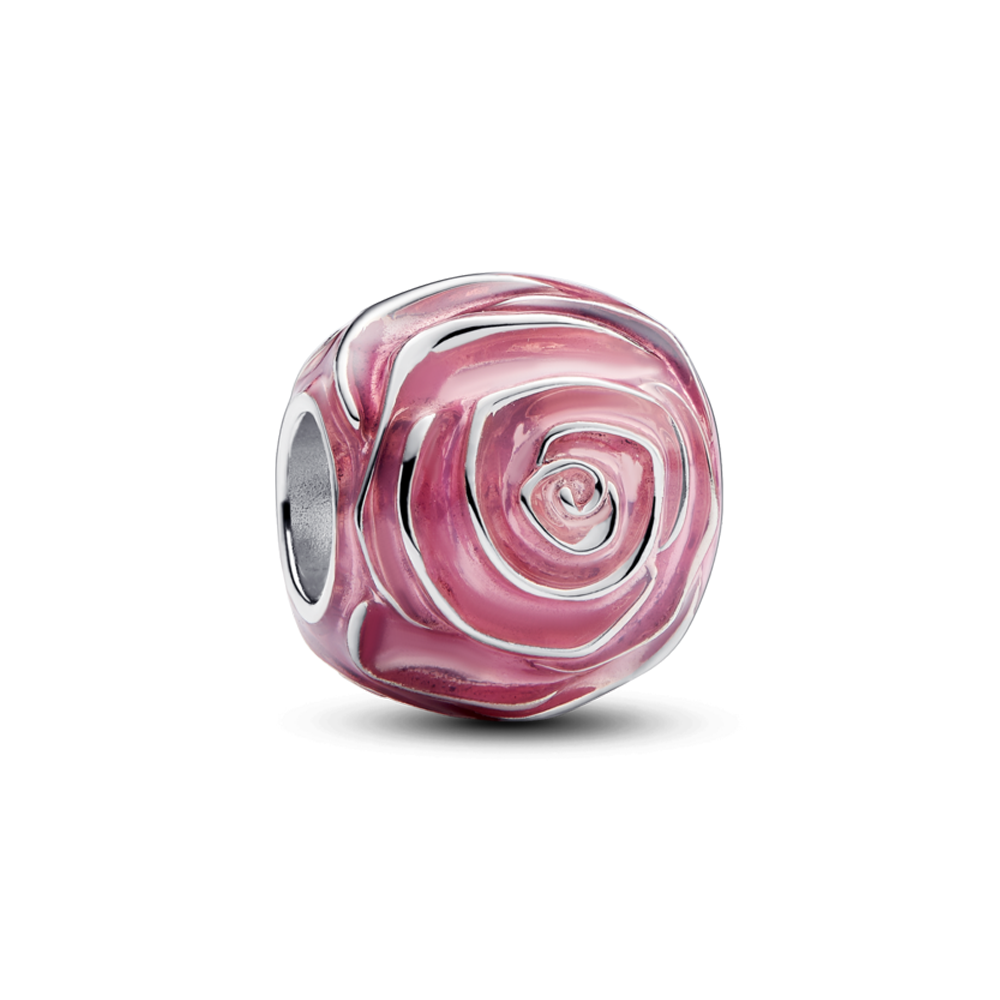 Pandora Pink Rose in Bloom Charm