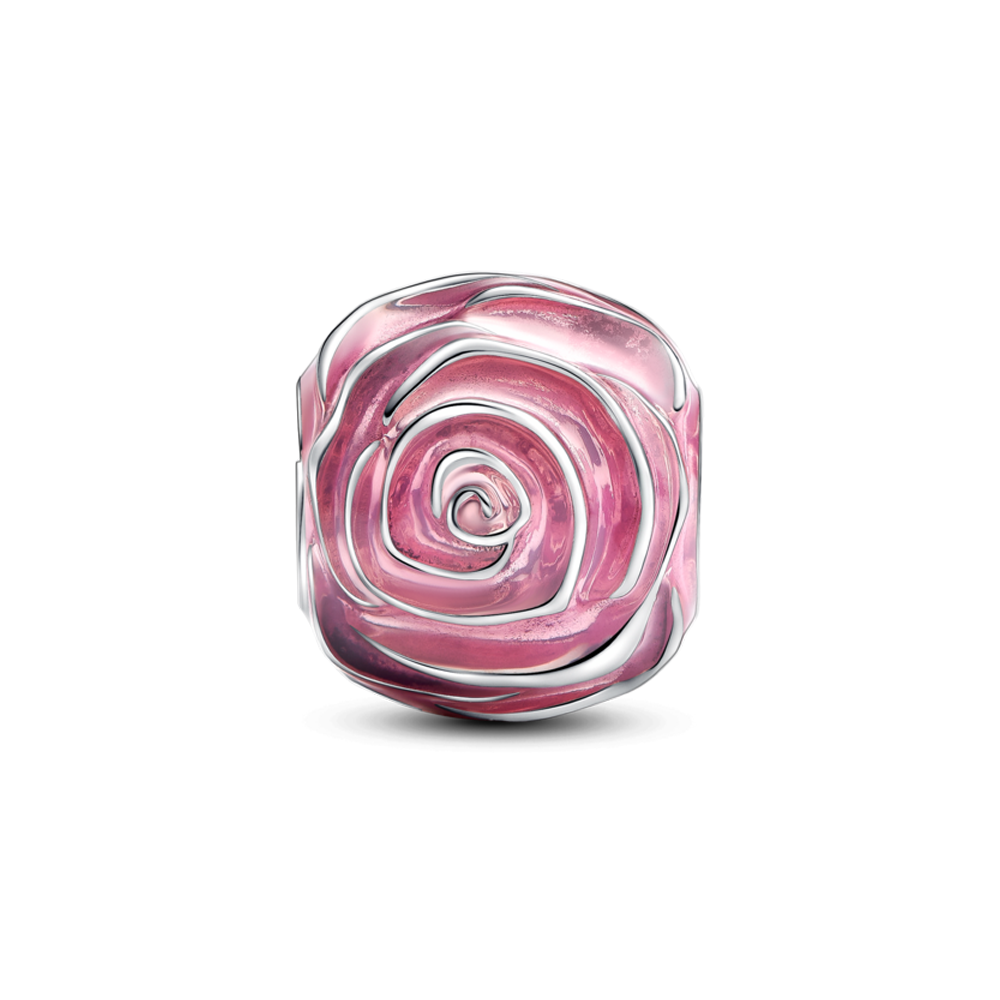 Pandora Pink Rose in Bloom Charm