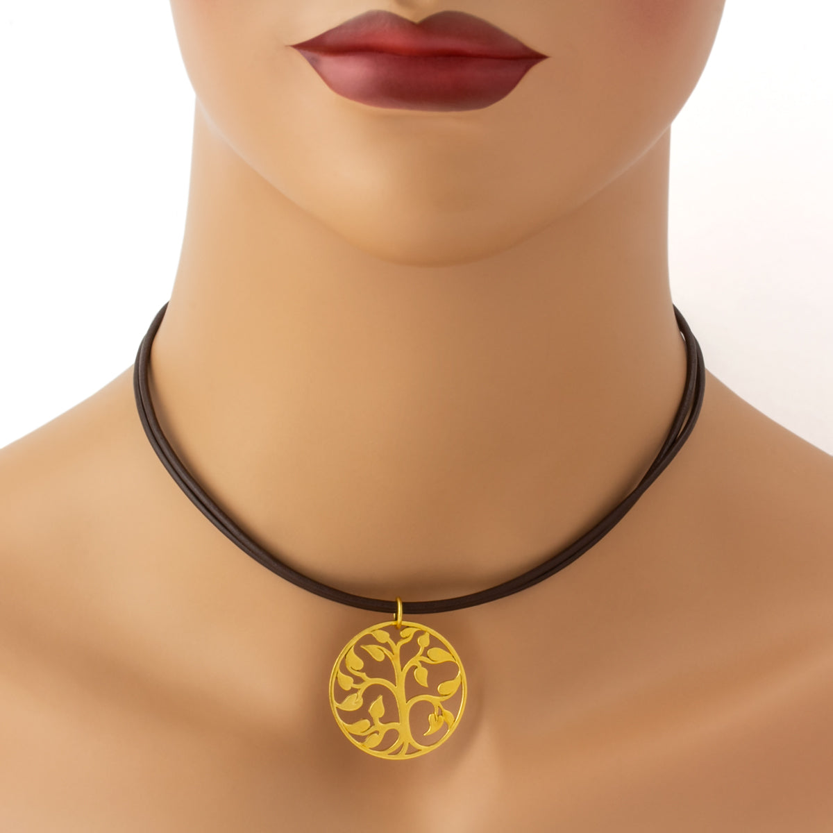 Leather Giving Life Necklace