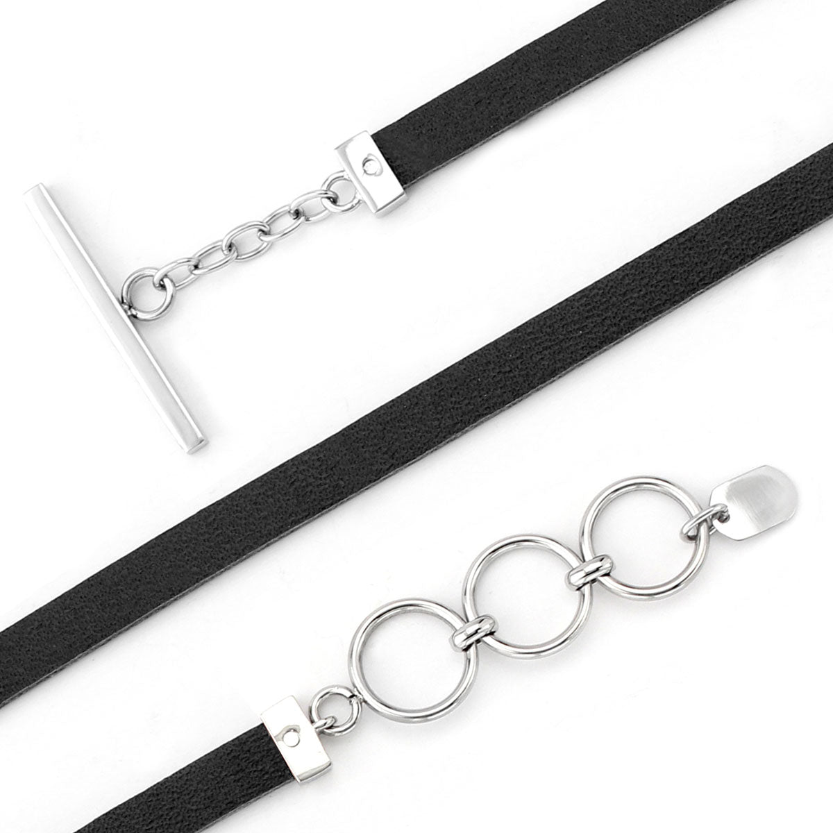 Baby Got Black Leather Bracelet-340097