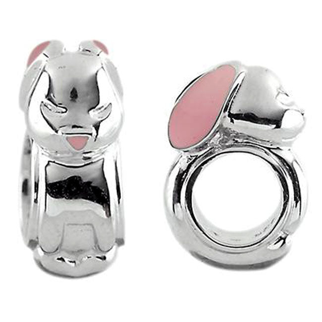 Storywheels Bunny with Enamel Sterling Silver Charm-333725