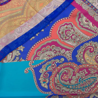 Multi Colored Paisley Silk Scarf