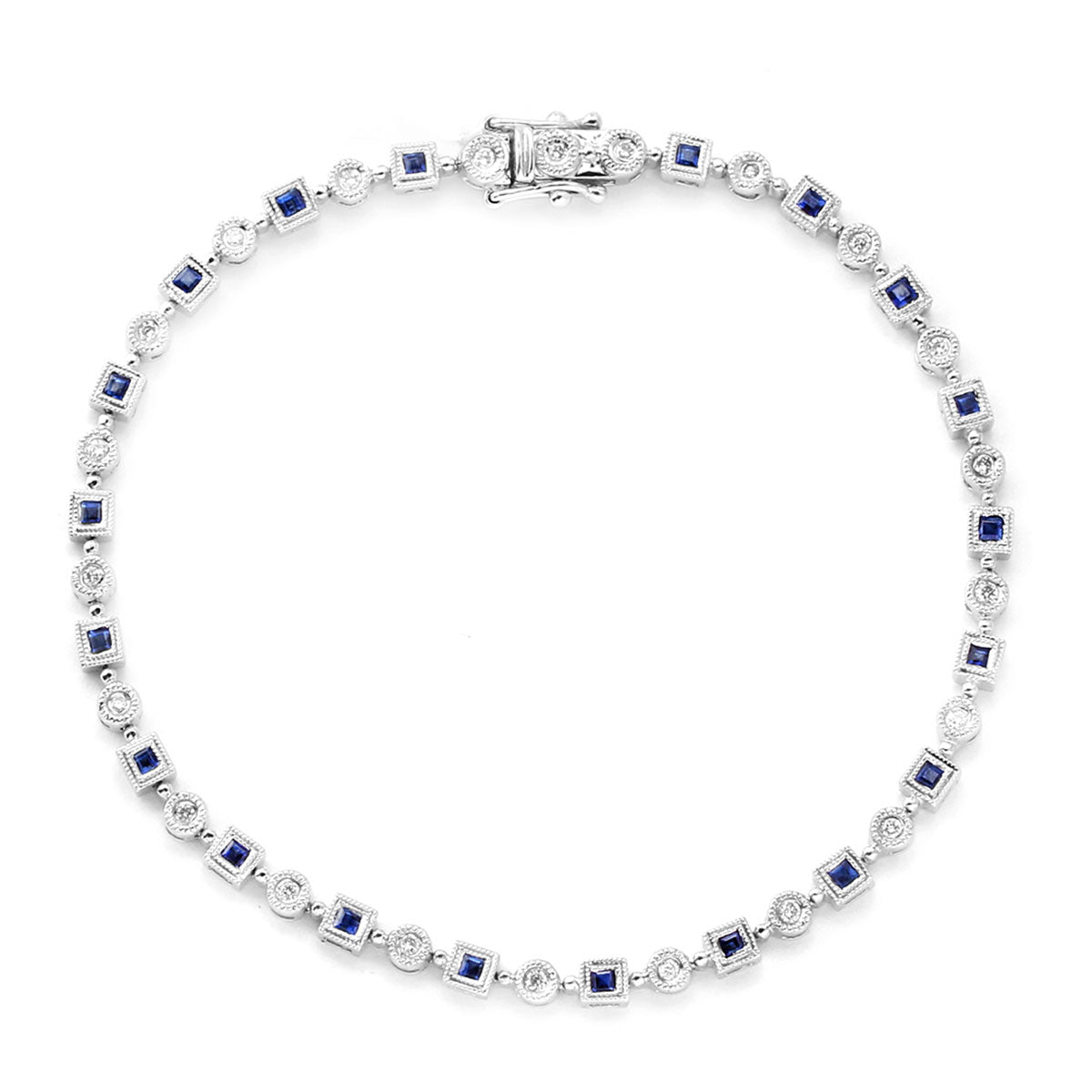 Diamond & Sapphire Bracelet-210881