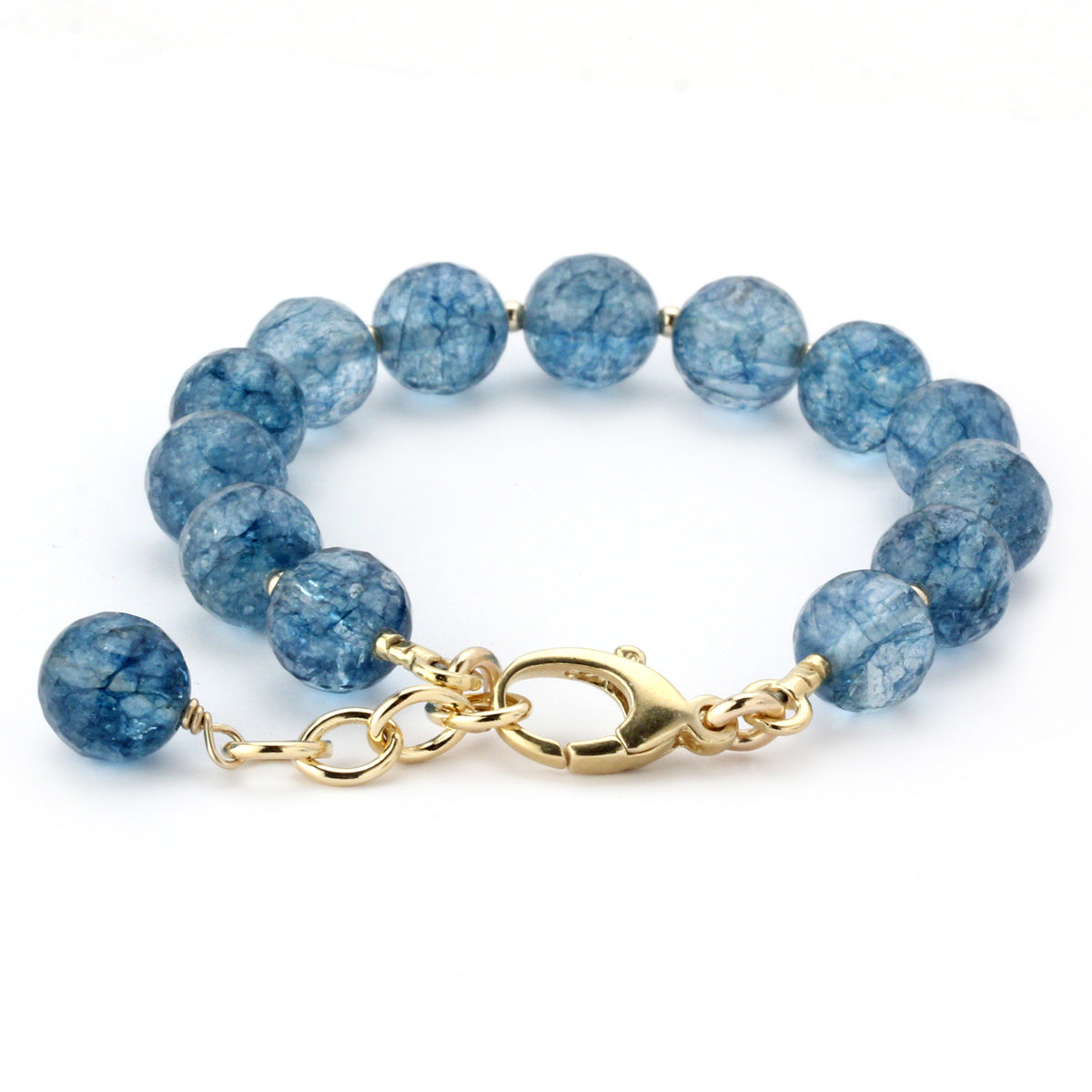 Lollies Dyed Blue Quartz Bracelet