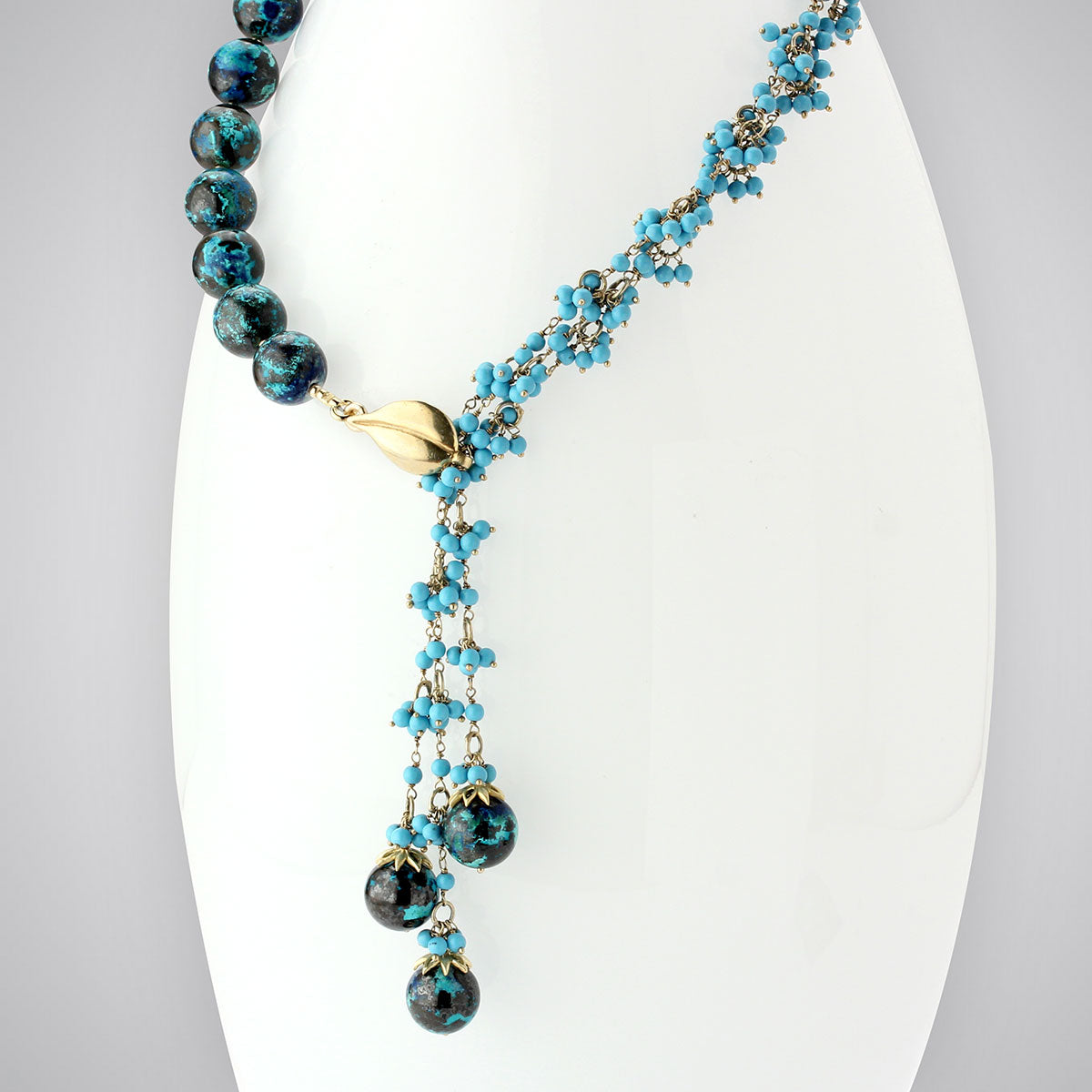 Chrysocolla & Sleeping Beauty Turquoise Necklace-347564