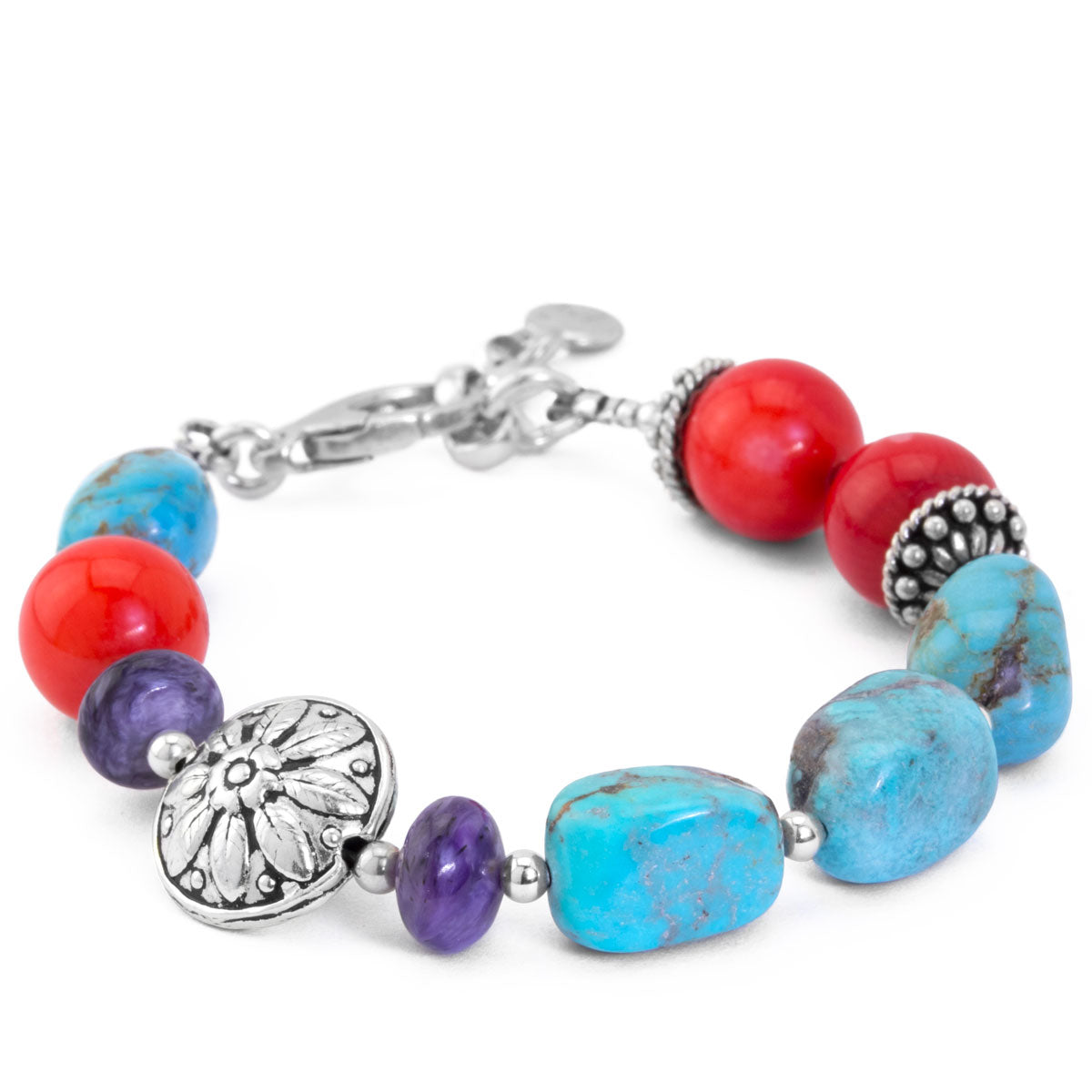 Lollies Turquoise & Coral Bracelet
