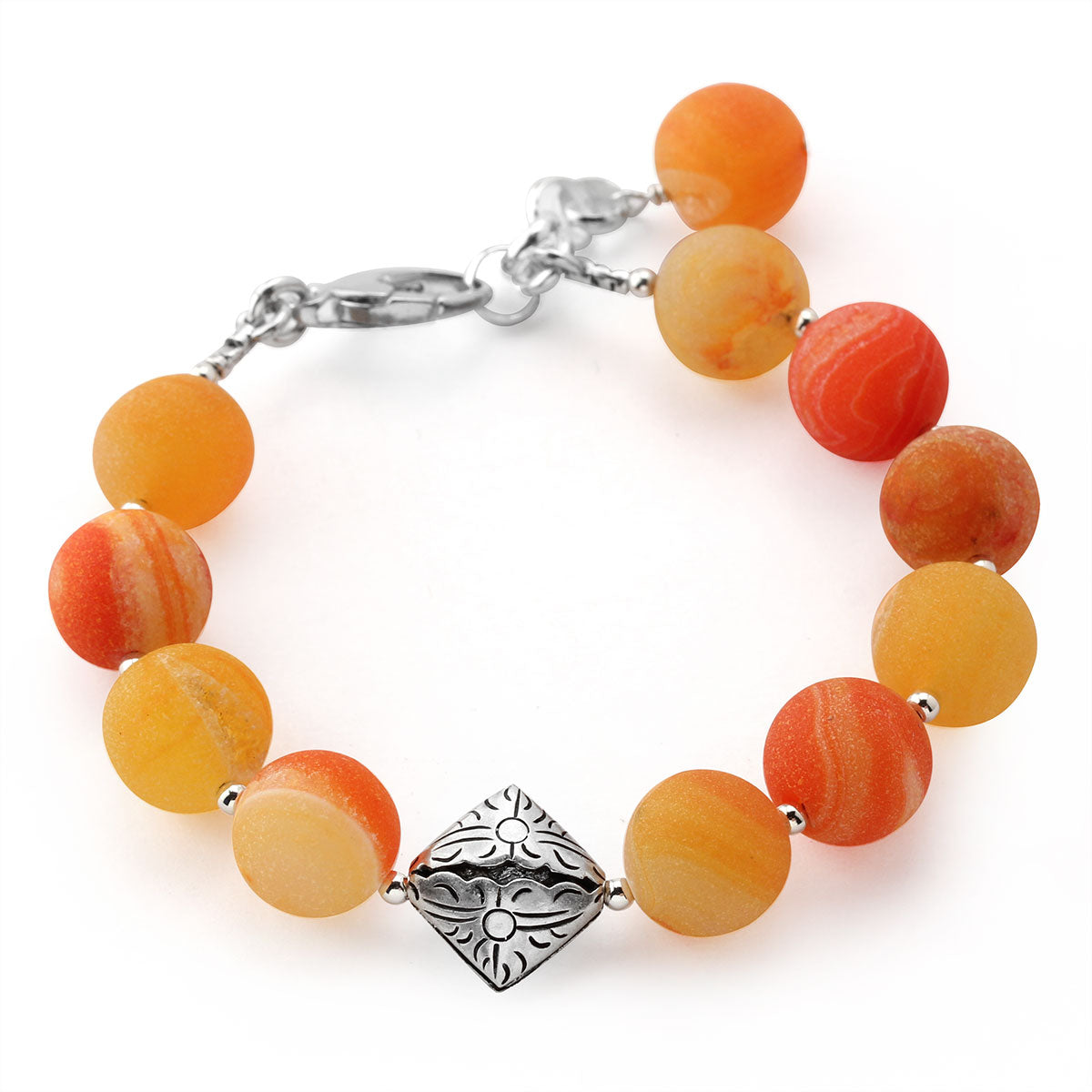 Lollies Orange Druzy Bracelet-349369