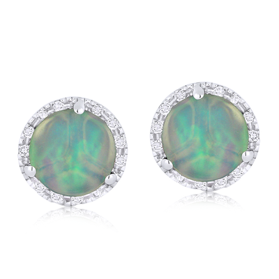 Opal & Diamond 14K Earrings 150-157