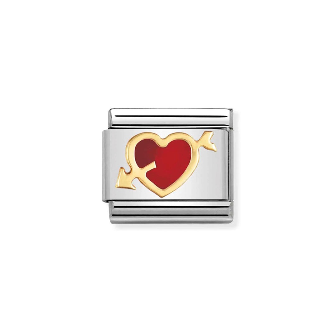 Composable Classic Link, Red Heart with Arrow