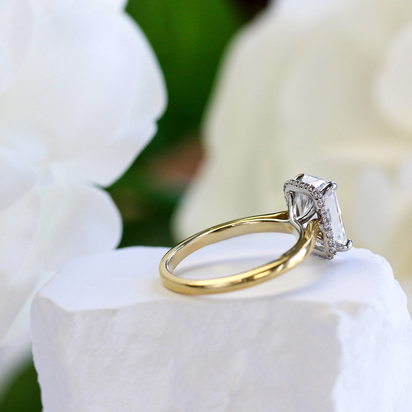 LC - 3.51 CT, 14KYW Radiant Cut Diamond Ring – Elisa Ilana