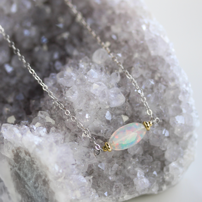 Ethiopian Opal on SS Chain