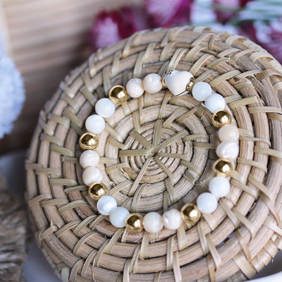 Mother of Pearl Stretch Bracelet