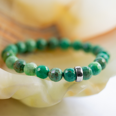 6mm Agate Stretch Bracelet