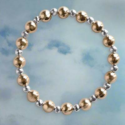 Two-Tone Stretch Bracelet