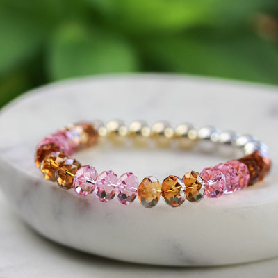 Rosewood Radiance Stretch Bracelet